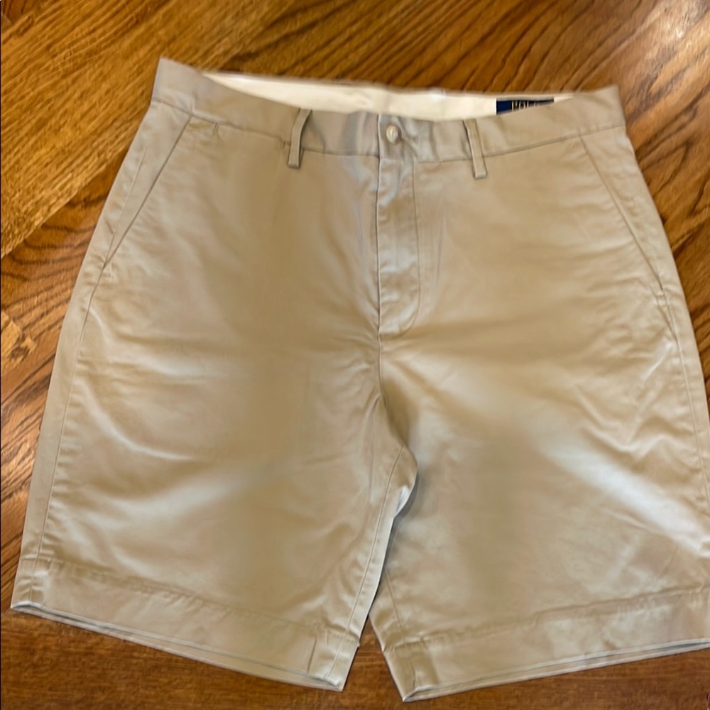 Polo by Ralph Lauren Light Khaki Flat Front Shorts Classic Style